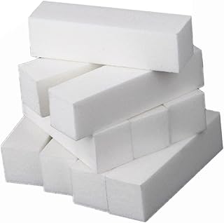 FRCOLOR 20pcs Buffer Sanding Block White Nail Buffer Block Files Nail Buffer Sponge Nail Polish Emery Board Nail Filer Spongell Nail Lacquer Nail Block Nail Polisher Polishing Block White