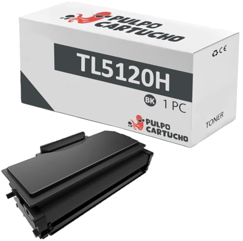 Pulpo Cartucho - Toner Genérico TL5120H Negro Compatible con Pantum TL-5120H - Valido para Impresoras BM5100ADN, BM5100ADW, BM5100FDN, BM5100FDW, BP5100DN, BP5100DW