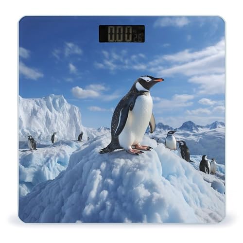 Báscula digital de baño BWQJKUO con pantalla LCD 400 lb miniatura 1