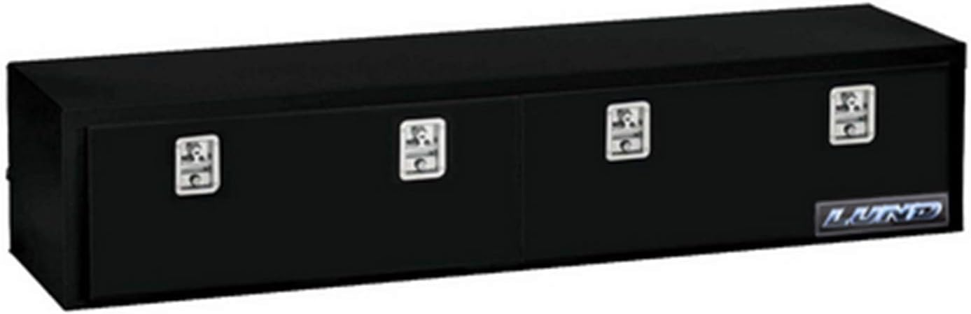 Lund 76172 72-Inch 16-Gauge Steel Top Rail Mount Box, Black