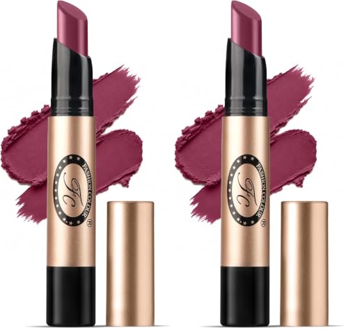 Image of Fashion Colour Supreme Lasting Honey Lip Non Transfer Lipstick 2.6g | Lipstick For Women | Available in 18 Super Creamy Shades | (303- Violet Jam, 2.6g) (Pack of 2)