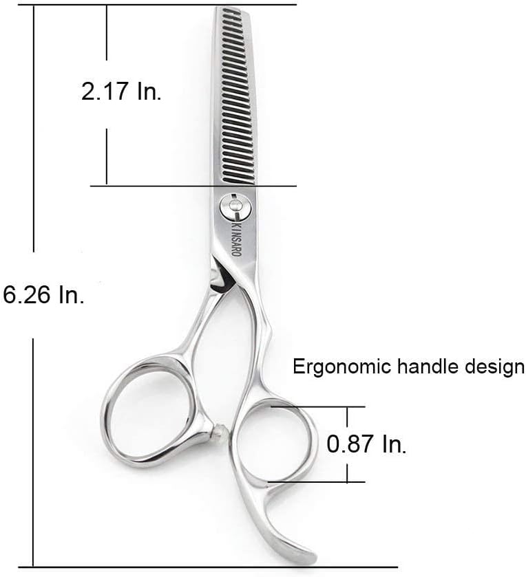 6 INCH Hair Cutting Scissors and 5.5 INCH Hair Thinning Shears Hairdressing Scissors 440C Kinsaro