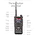 Radtel RT-470X Multi-Bands Ham Radio Walkie Talkies 256CH Air Band Two Way Radio + Tri-Band Flex Antenna 144/222/430Mhz