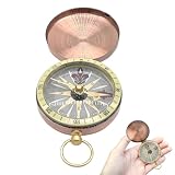 【Regalo ideal para amigos y familiares】Con su noble diseño vintage, esta brújula es un regalo elegante y personal para cumpleaños, bodas o como recuerdo especial. Perfecto para entusiastas del aire libre, coleccionistas o cualquier persona que aprecie la elegancia clásica.