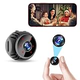 Upgraded Mini Spy Camera WiFi Wireless Hidden 1080P Nanny Cam Home Security Baby Monitor Indoor Video Recorder with Live Feed Phone APP Remote Viewing Motion Detection Night Vision