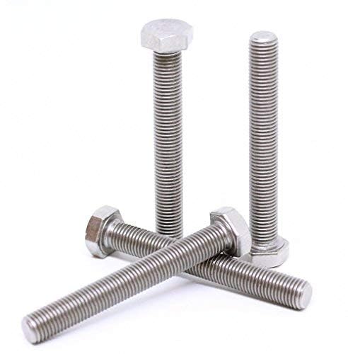 Image of (4pcs) BelMetric M8X1.0X60 A2-70 Stainlesss Steel Metric Fine Threaded Hex Tap Bolts DIN 961 for Automobiles, Motorcycles and Watercraft BR8X1.0X60SS