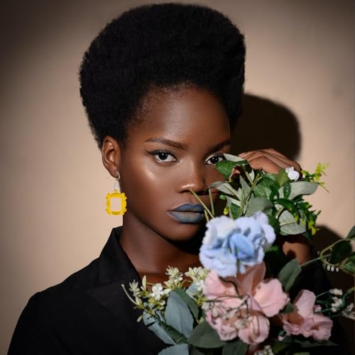 Friends Earrings for Women Unique Yellow TV Show Merchandise Friends Themed Frame Earrings Monica Peephole Door Frame Dangle Drop Earrings 90s Themed Jewelry Gift4