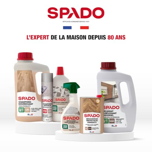 SPADO - Décapant surpuissant sol - Remise à neuf avant protection - Dissout les couches de toutes les protections - Facile & rapide - Pour tous types de sols - Parfumé - 1L - Fabriqué en France – vue 6