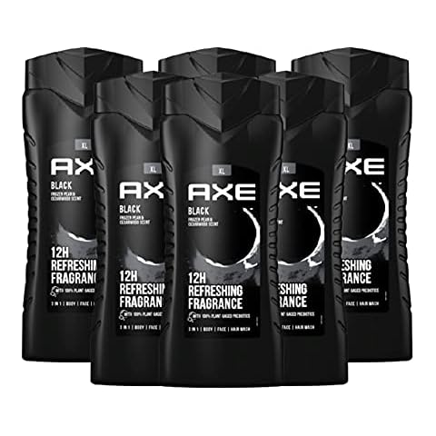 AXE 3-in-1 Duschgel & Shampoo Black XL für langanhaltende Frische und Duft im 6er Pack, Herren Men Showergel Cover
