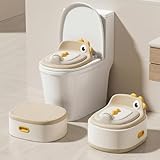 Toddler Toilet Potty Chair for Toddlers 1-7, Kids Potty Training Seat, 3-in-1 Potty Chair for kids Portable Removable Seat with Sturdy Step Stool, Standalone Potty Chair for Toddlers