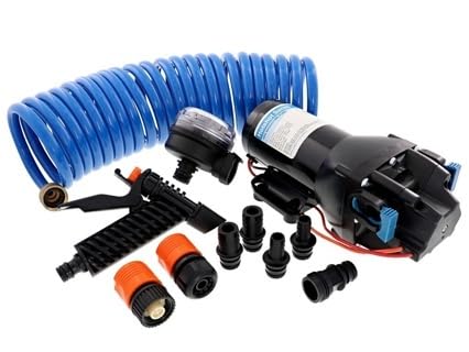 Jabsco Hotshot HD4 Kit - 12V 4GPM 60PSI Heavy Duty Washdown Pump w/25' Hosecoil #1