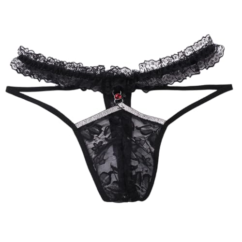DKEGIFF Mens Lingerie Lace Sissy Panties Femboy For Cross Dressers
