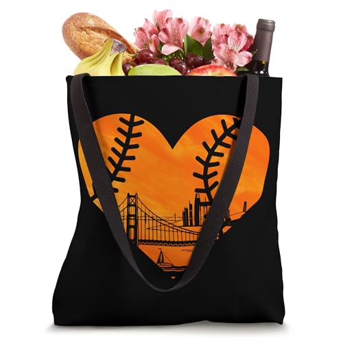 Bolso Tote Vintage US State San Francisco Baseball miniatura 4