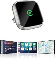 QINOJA Wireless CarPlay Adapter mit GPS und Navigationsunterstützung - Kabelloses CarPlay für Fahrzeuge ab 2016, 5GHz WiFi, Auto-Connect, Niedrige Latenz, OTA-Updates (Gold)