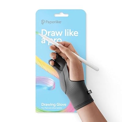 Paperlike Drawing Glove for iPad - Artist Glove for Drawing on Tablets (Right and Left Hand; 3 Sizes: S, M, L)