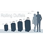 Rockland Rolling Duffel Bag, Navy, 30" - Image 2