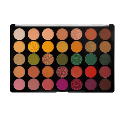 Profusion Cosmetics Marigold 35 Shade Eyeshadow Palette, Multicolour