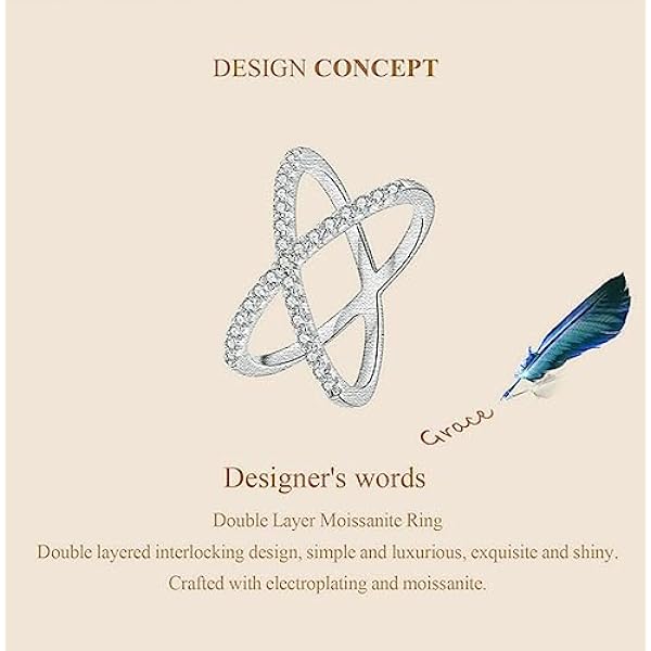 Bruiloft Eternity Ringen voor Vrouwen Sterling Zilver Moissanite Belofte Ringen met Wit Verguld