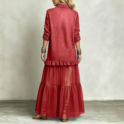 Robe longue fluide légère à poches : la solution chic contre l'inconfort au bureau. - 4