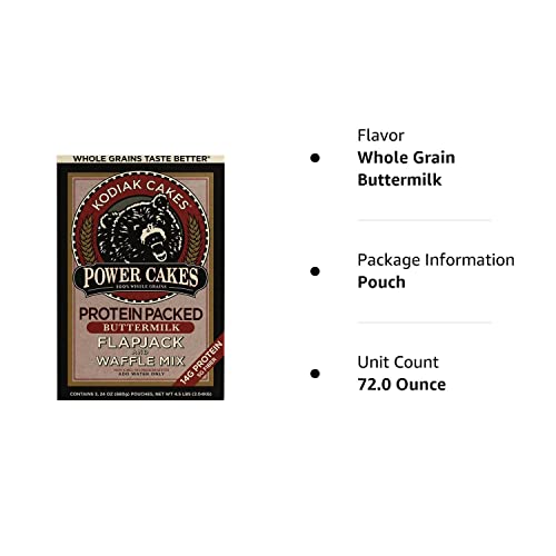 Kodiak Cakes Power Cakes: Flapjack And Waffle Mix Whole Grain Buttermilk, 24 Ounce (Pack Of 3) #TOP4