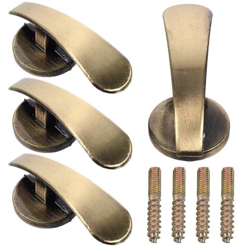 Sewroro 4 Ganchos de Pared para Cortinas Soporte Metálico Vintage Color Azul Antiguo Sujetacortinas Decorativos para Ventanas y Puertas Juego de 4 Piezas para Uso Doméstico