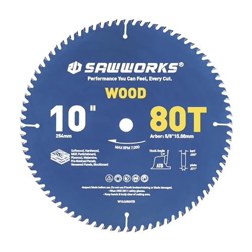 SawWorks 10-Inch 80T ATB Blade