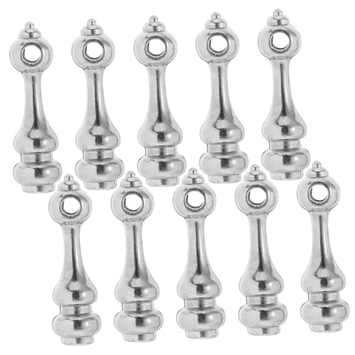 SOLUSTRE 10Pcs Glass Railing Caps Cabinet Connectors Gourd Head Design for Easy Installation Modern Elegant Furniture Hardware for Wine Cabinets Carts and More