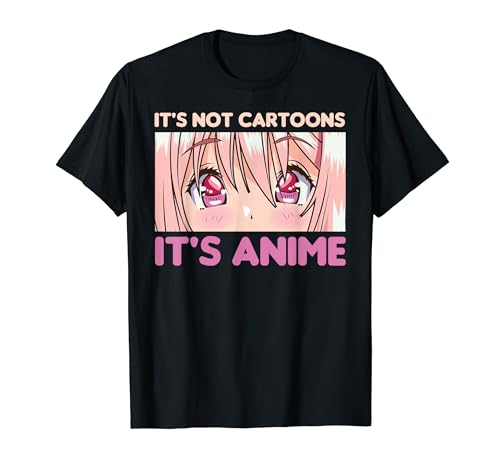 No es dibujos animados Es Anime Japonés Manga Amante Adolescente Chica Camiseta