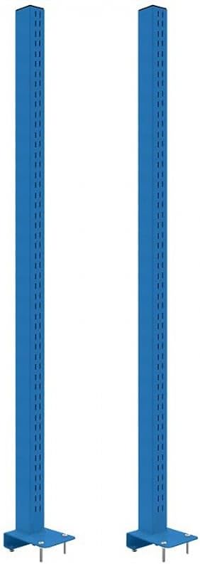 BenchPro Single Sided Slots Uprights for 1.25" Thick Tops, Set of Two - 48" High