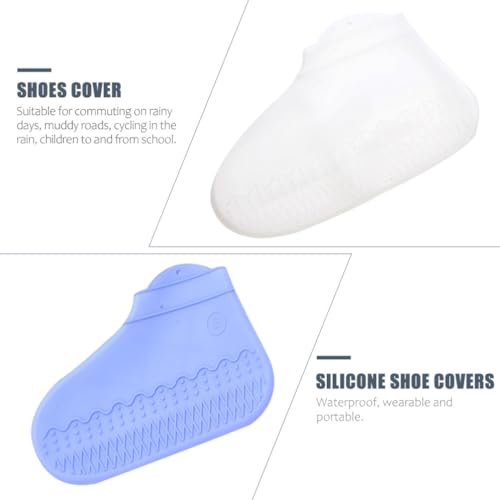 Cubrecalzados de silicona Hemobllo, impermeables y antideslizantes, duraderos, reutilizables para hombre y mujer miniatura 6