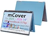 mCover Twarde etui kompatybilne tylko z laptopem z systemem Windows 2025+ 35.6 cm HP OmniBook X Flip 14-FMxxxx 14-FKxxxx 2 w 1 (z zawiasem 360°) Windows (nie pasuje do innych modeli HP) - Aqua