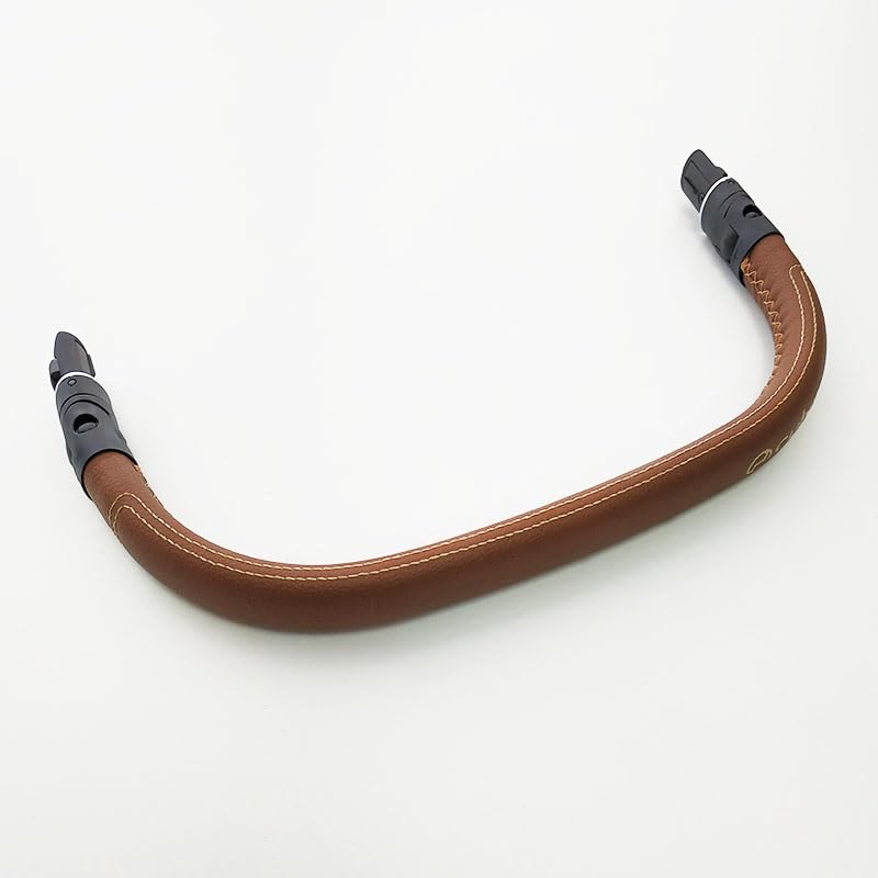 Stroller Armrest Compatible with Cybex Priam 3/4 2019-2025 Pushchair Adjustable Guardrail Buggy Bumper Bar Carriage Fence with Leather Cover(Rosegold for Priam)
