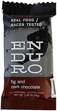 Enduro Bites Fig & Dark Chocolate Real Food Energy Bar 10-Pack (Dairy Free, Gluten Free, Non GMO)