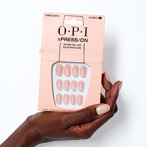 Uñas artificiales OPI xPRESS/ON adiós a las uñas rotas con tono Bubble Bath 2
