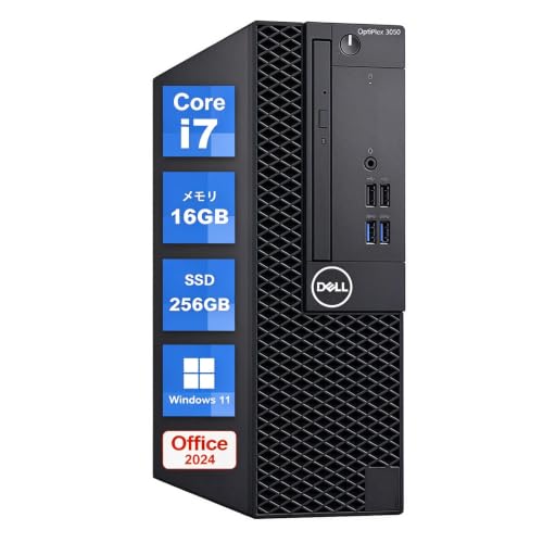 【整備済み品】DellデスクトップOptiPlex 3040SFF又5040SFF高性能Corei7 6700デスクトップPC