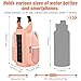 Yanwela Magnetic Gym Water Bottle Bag with Strong Magnet Holder for Men and Women to Carry Phone Small Bottle and Essentials Securely Attached to Metal Surfaces - Pink