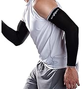 CoreSport Athletic Arm Sleeves for Support - 15-20mmHg Mild Graduated Compression for Athletes (B...