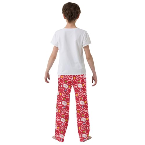 Cat Meow Kitten Cartoon Boys Pants for Kids Jogger Pants with Pockets S-XL3