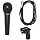 Audio2000'S ADM1064B Professional Cardioid Dynamic Microphone with 20ft Cable, Microphone Clip and Hard PVC Carrying Case