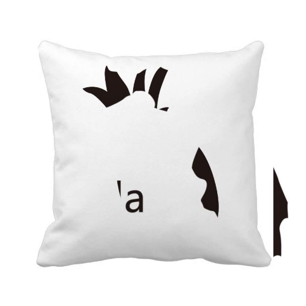 Coussin USA silhouette ananas housse carrée pour relooker un salon