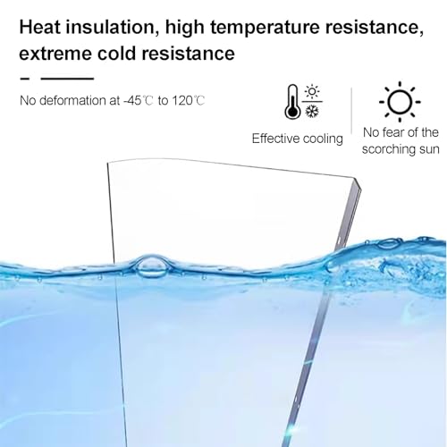 Protection invisible contre intempéries auvent de porte en polycarbonate - 6