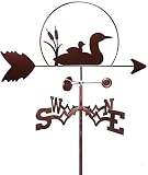MASSAGERS Vintage Duck Weather Vane Durable Stainless Steel with Anti-Rust Coating Weather Vane for