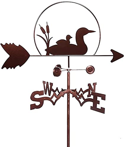 Massagers Vintage Duck Weather Vane Durable Stainless Steel With Anti-Rust Coating Weather Vane For Patio Yard Wind Direction Indicator Tool Measure Ornament #TOP24