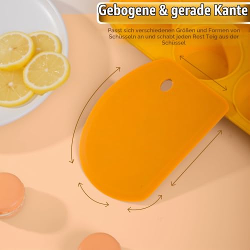 Foto von Lazymi Flexibel Silikon Teigschaber Groß Mehrzweck Teigkarte Teigspachtel