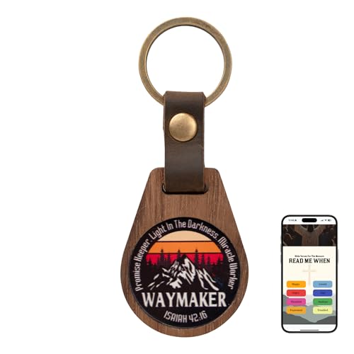 DEARMINE Cross Keychain with NFC Technology, Christian Keychains for Men