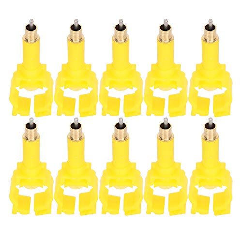 10 PCS Coelho Mamilo Bebedouros Aves Bebedor Portátil Estilo Sela Aves Água Potável Mamilo (YOUTHINK