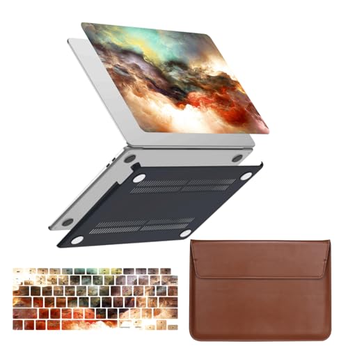 Funda MacBook Air 13 M2 A2337 protector de pantalla carcasa rígida y bolsa