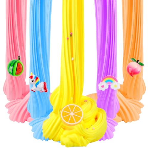 KelvSbem Butter Slime Kit, 68 Pack Mini Slimes for Kids Boys Girls, Colorful Scented Stretchy Non-Sticky Stress Relief Toy, Perfect Halloween Christmas Birthday Gift, Easter Basket Fillers - Image 3