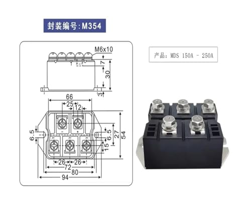 Module de pont redresseur triphasé MDS160-20 contre les surtensions de moteurs