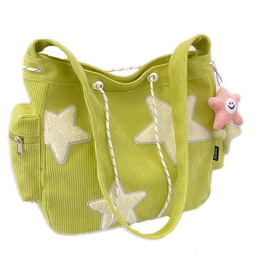 Bolsa Tote Makukke Y2K de Tela Pana para Mujer